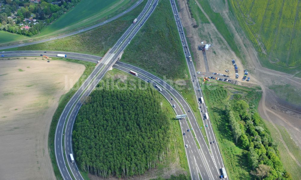 Luftbild Schwanebeck - Autobahndreieck / interchange Schwanebeck