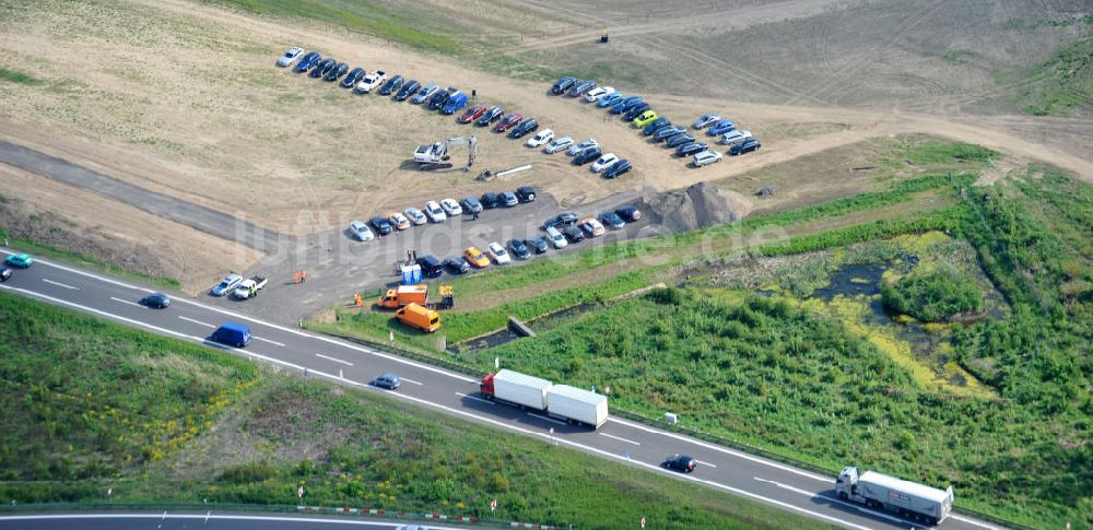 Schwanebeck von oben - Autobahndreieck / interchange Schwanebeck