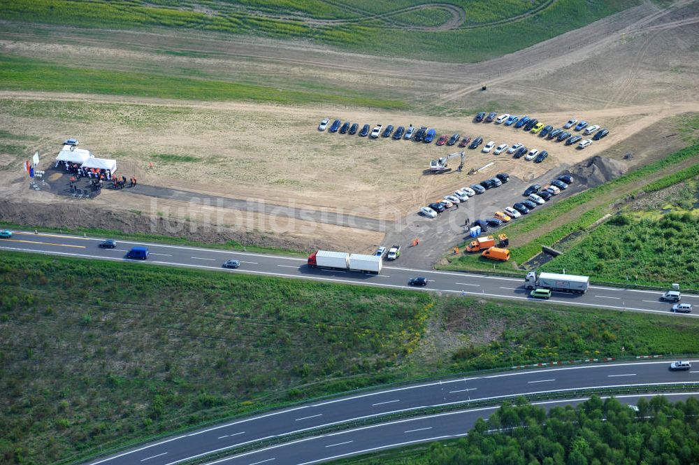 Luftbild Schwanebeck - Autobahndreieck / interchange Schwanebeck