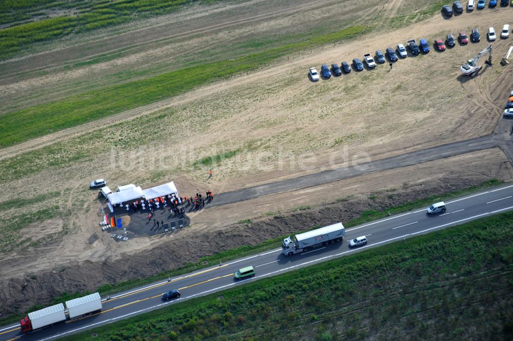 Luftaufnahme Schwanebeck - Autobahndreieck / interchange Schwanebeck