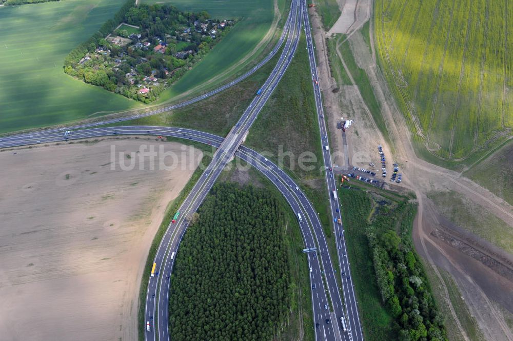 Luftaufnahme Schwanebeck - Autobahndreieck / interchange Schwanebeck