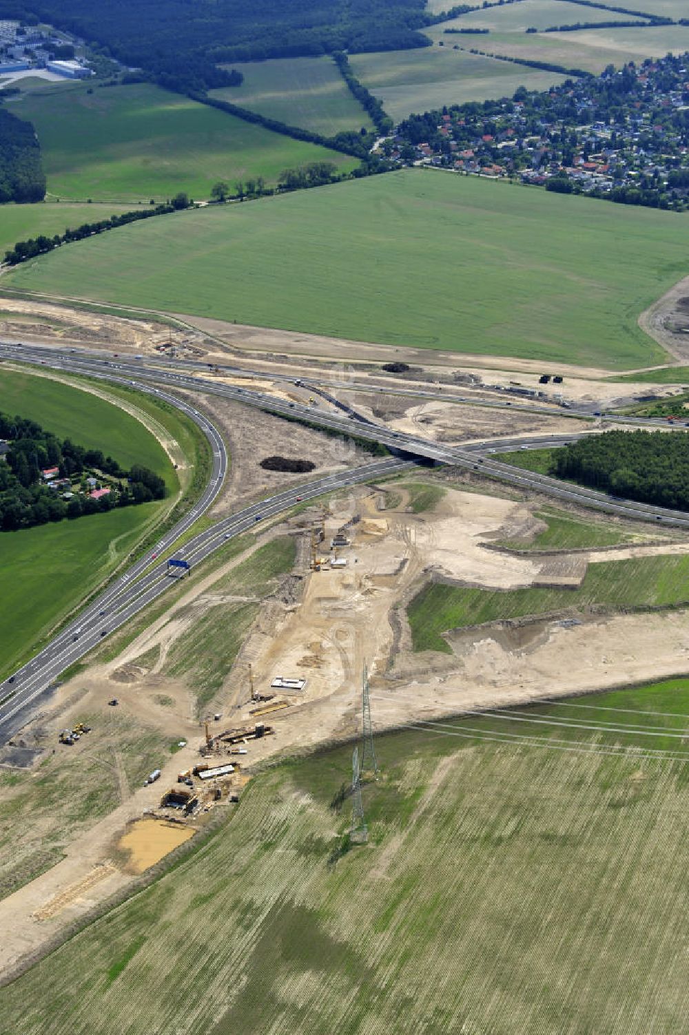 Luftaufnahme Schwanebeck - Autobahndreieck / interchange Schwanebeck