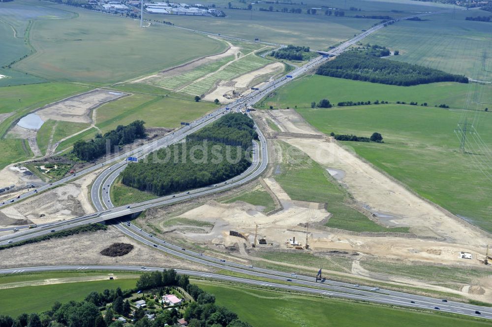 Luftbild Schwanebeck - Autobahndreieck / interchange Schwanebeck