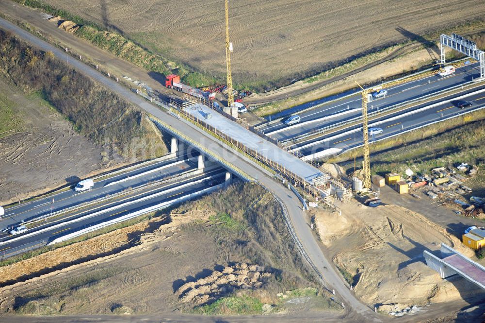 SCHWANEBECK von oben - Autobahndreieck / interchange Schwanebeck, auch Autobahndreieck Kreuz Barnim genannt