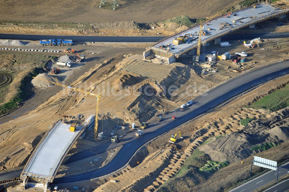 SCHWANEBECK von oben - Autobahndreieck / interchange Schwanebeck, auch Autobahndreieck Kreuz Barnim genannt