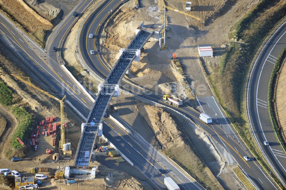 SCHWANEBECK von oben - Autobahndreieck / interchange Schwanebeck, auch Autobahndreieck Kreuz Barnim genannt