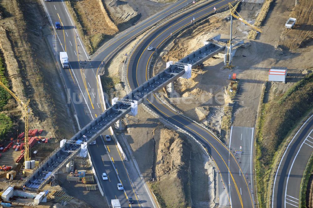 Luftaufnahme SCHWANEBECK - Autobahndreieck / interchange Schwanebeck, auch Autobahndreieck Kreuz Barnim genannt