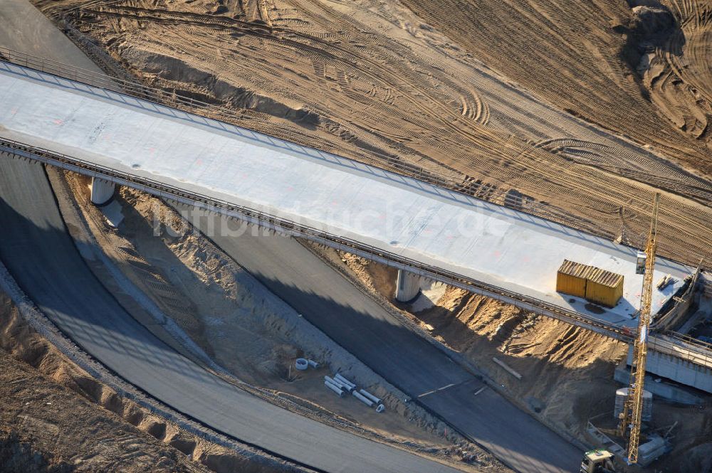 Luftbild SCHWANEBECK - Autobahndreieck / interchange Schwanebeck, auch Autobahndreieck Kreuz Barnim genannt