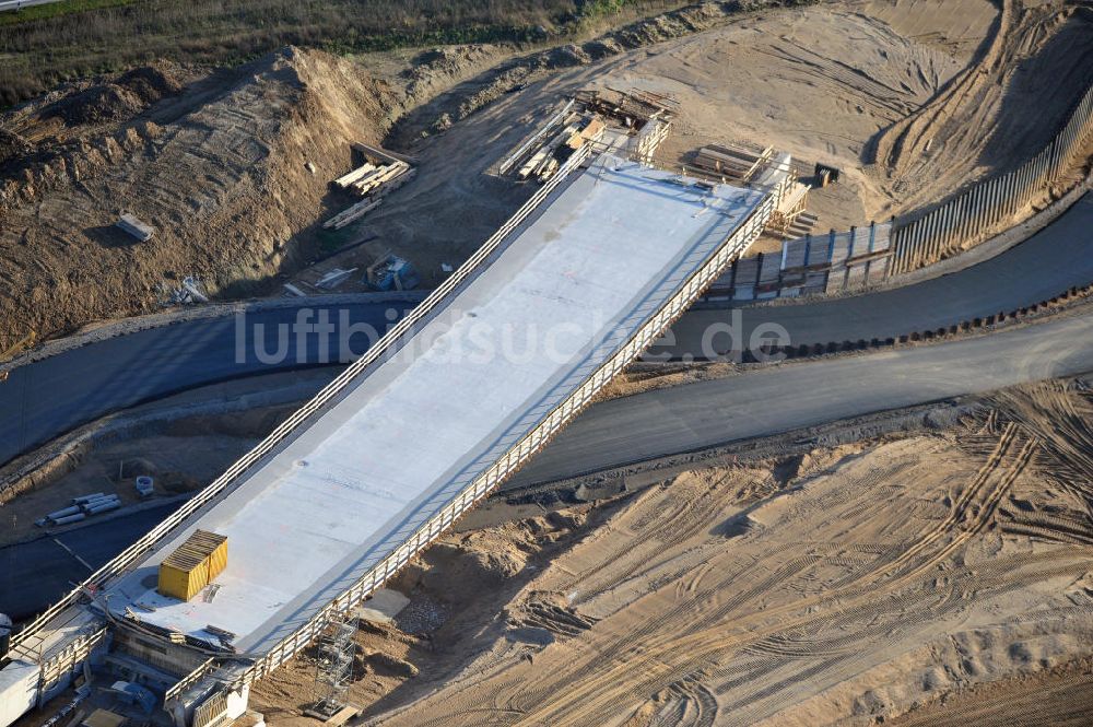 SCHWANEBECK aus der Vogelperspektive: Autobahndreieck / interchange Schwanebeck, auch Autobahndreieck Kreuz Barnim genannt