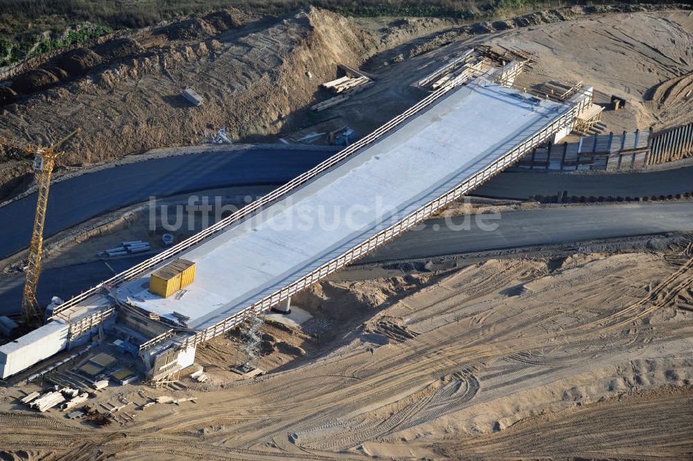 Luftbild SCHWANEBECK - Autobahndreieck / interchange Schwanebeck, auch Autobahndreieck Kreuz Barnim genannt