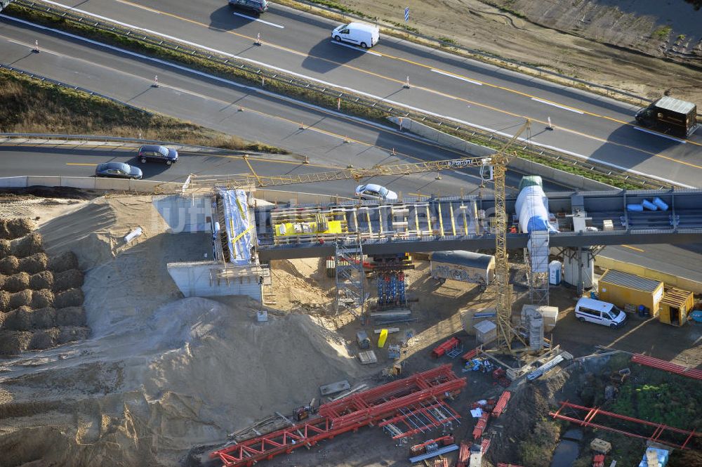 SCHWANEBECK von oben - Autobahndreieck / interchange Schwanebeck, auch Autobahndreieck Kreuz Barnim genannt