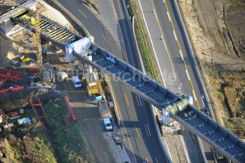 Luftaufnahme SCHWANEBECK - Autobahndreieck / interchange Schwanebeck, auch Autobahndreieck Kreuz Barnim genannt