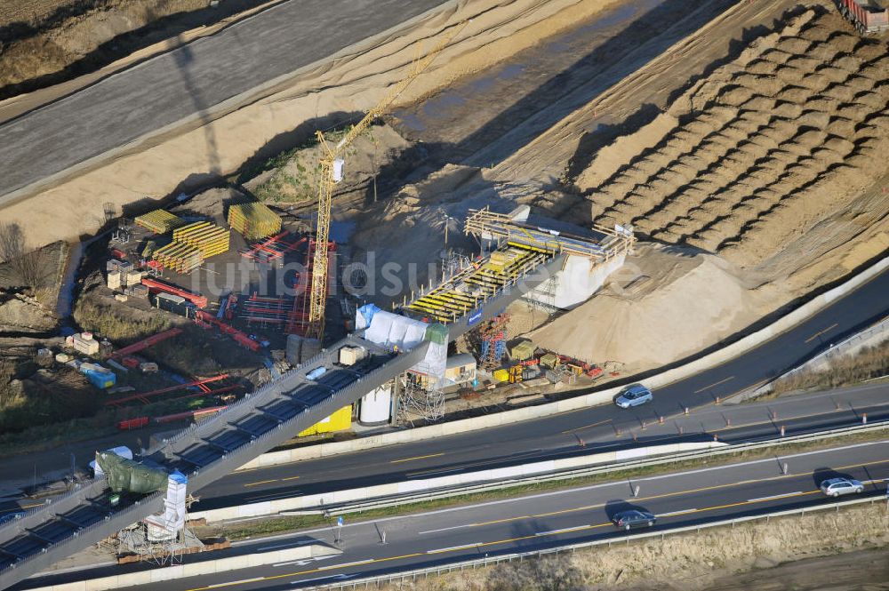 SCHWANEBECK aus der Vogelperspektive: Autobahndreieck / interchange Schwanebeck, auch Autobahndreieck Kreuz Barnim genannt