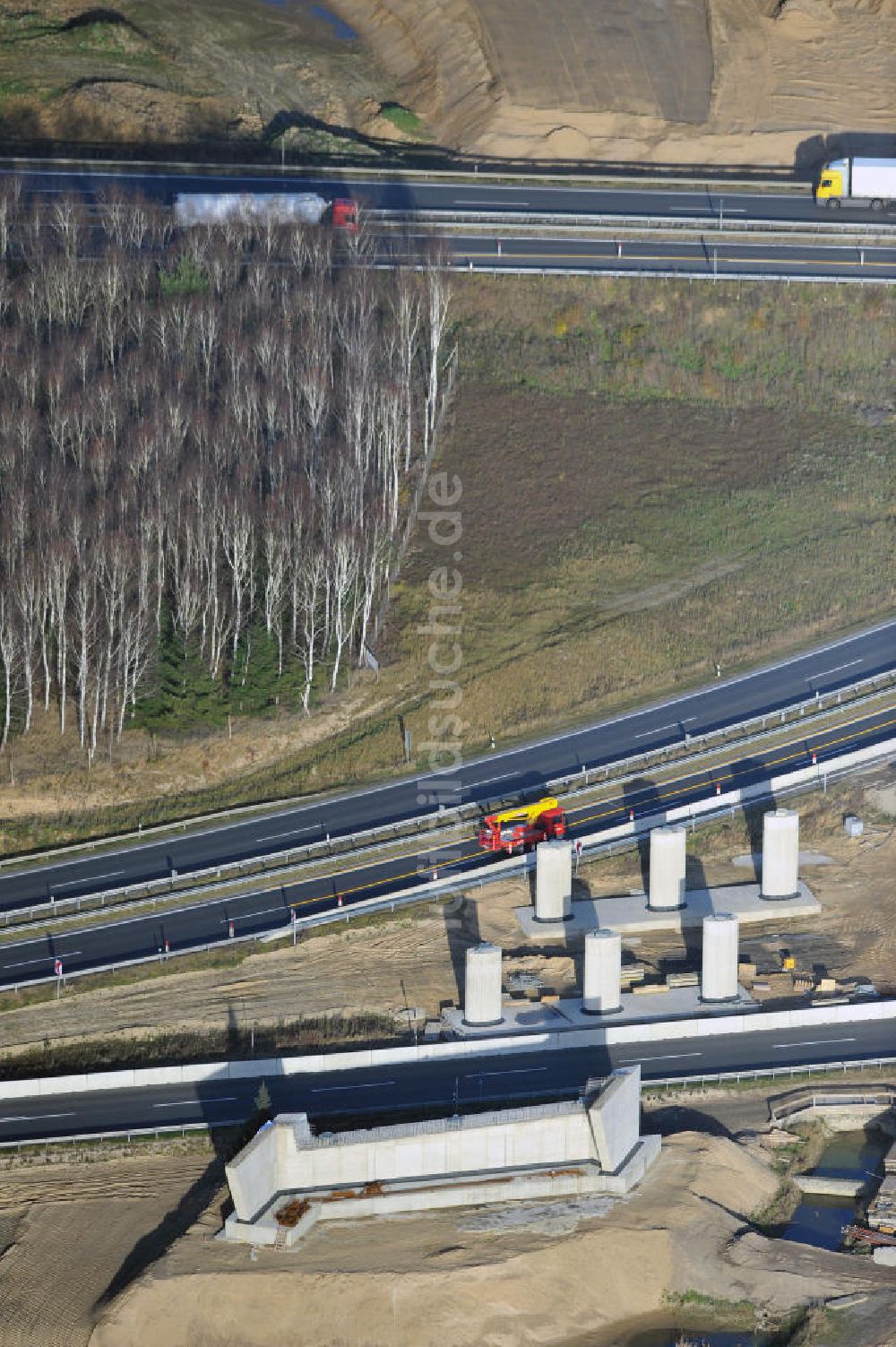 Luftbild SCHWANEBECK - Autobahndreieck / interchange Schwanebeck, auch Autobahndreieck Kreuz Barnim genannt