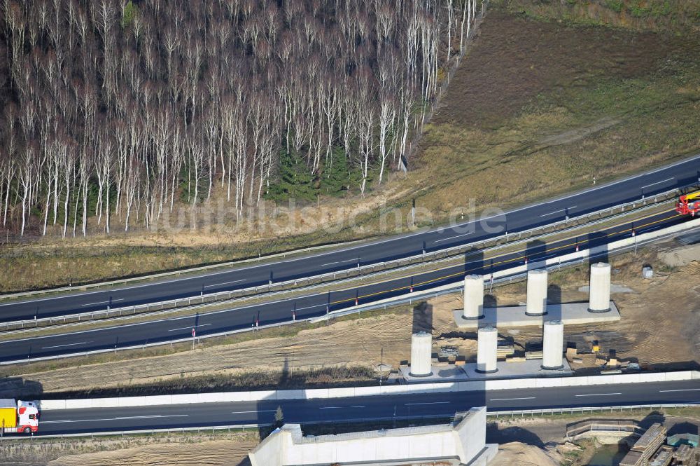 Luftaufnahme SCHWANEBECK - Autobahndreieck / interchange Schwanebeck, auch Autobahndreieck Kreuz Barnim genannt