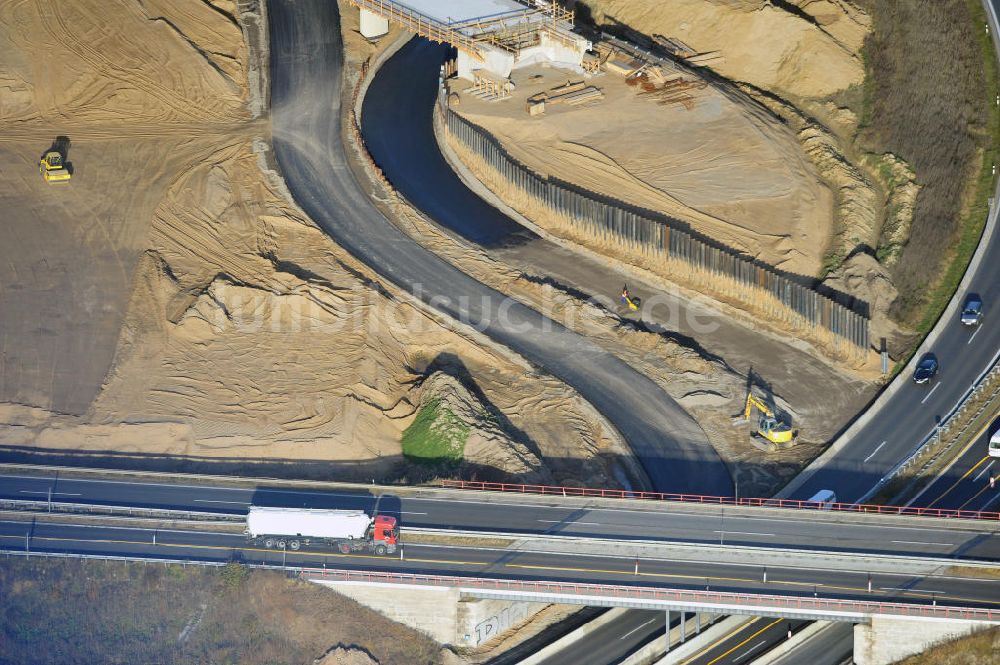 SCHWANEBECK von oben - Autobahndreieck / interchange Schwanebeck, auch Autobahndreieck Kreuz Barnim genannt