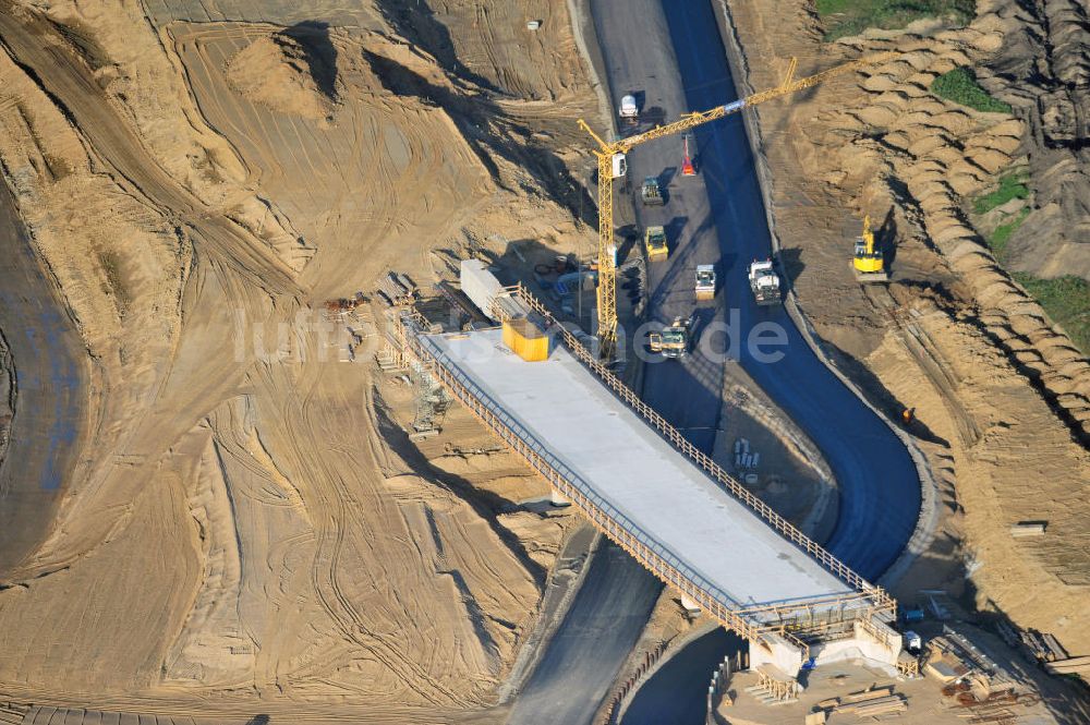 Luftbild SCHWANEBECK - Autobahndreieck / interchange Schwanebeck, auch Autobahndreieck Kreuz Barnim genannt