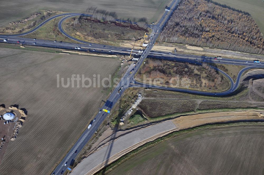 SCHWANEBECK von oben - Autobahndreieck / interchange Schwanebeck, auch Autobahndreieck Kreuz Barnim genannt