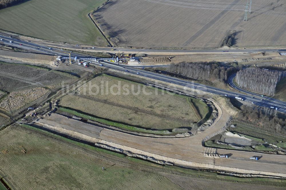 SCHWANEBECK von oben - Autobahndreieck / interchange Schwanebeck, auch Autobahndreieck Kreuz Barnim genannt