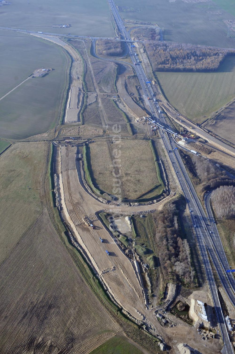 SCHWANEBECK von oben - Autobahndreieck / interchange Schwanebeck, auch Autobahndreieck Kreuz Barnim genannt