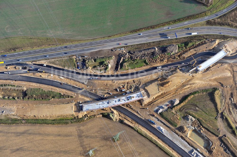 Luftaufnahme SCHWANEBECK - Autobahndreieck / interchange Schwanebeck, auch Autobahndreieck Kreuz Barnim genannt