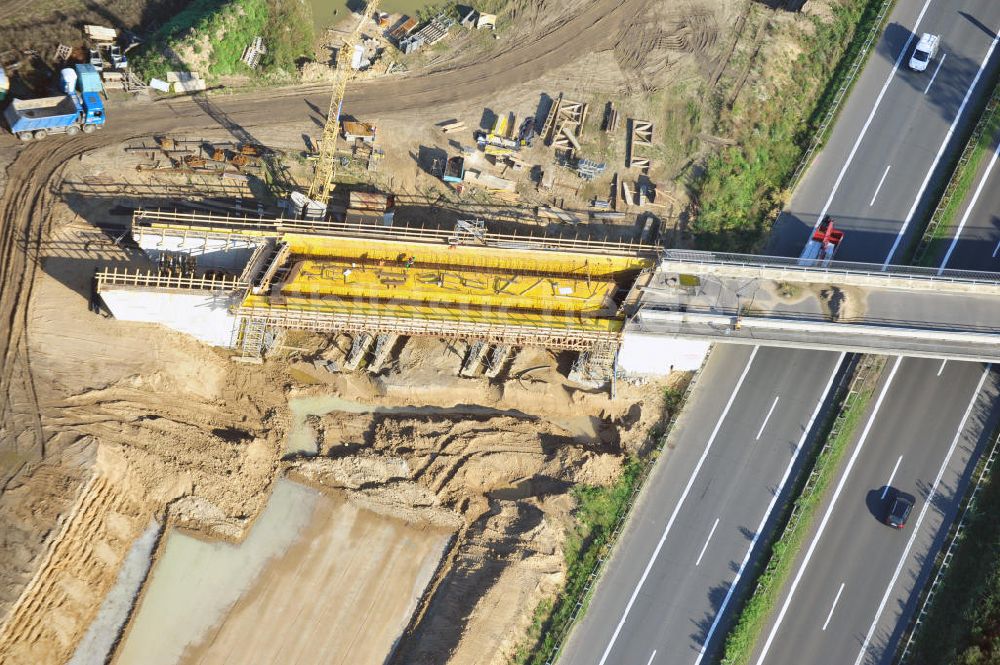 Luftbild Schwanebeck - Autobahndreieck / interchange Schwanebeck, jetzt Autobahndreieck Kreuz Barnim