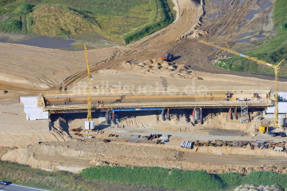 Schwanebeck von oben - Autobahndreieck / interchange Schwanebeck, jetzt Autobahndreieck Kreuz Barnim