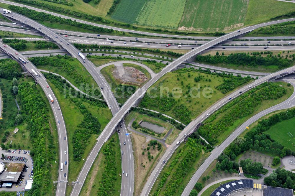 Luftaufnahme Leonberg - Autobahndreieck Leonberg