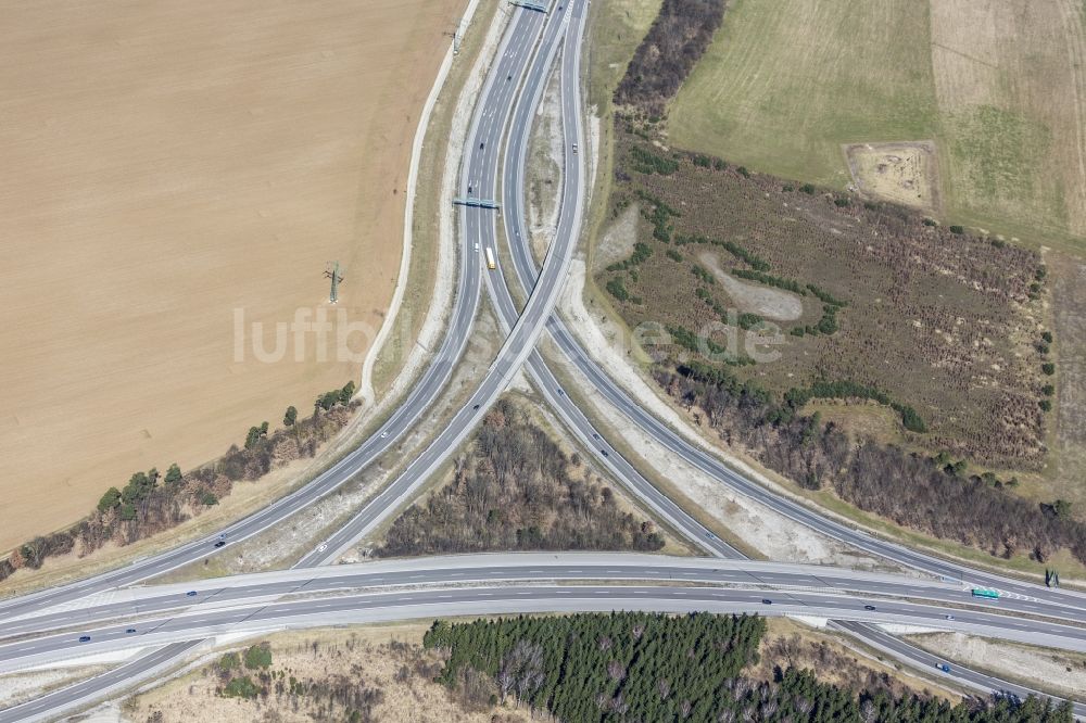 Luftaufnahme München - Autobahndreieck München-Süd-West im Bundesland Bayern