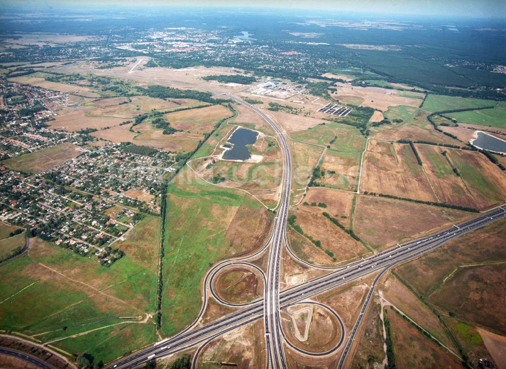 Luftaufnahme Oranienburg / Brandenburg - Autobahndreieck Oranienburg