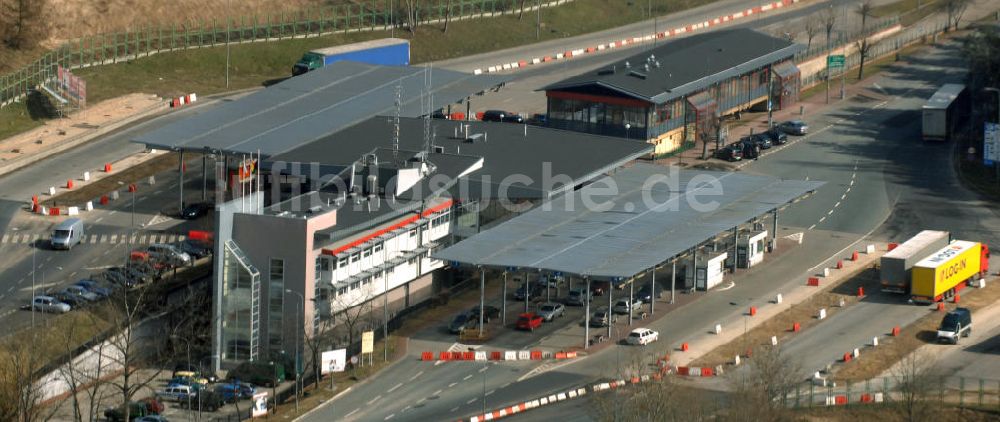 Swiecko von oben - Autobahngrenzübergang Frankfurt (Oder)-Swiecko