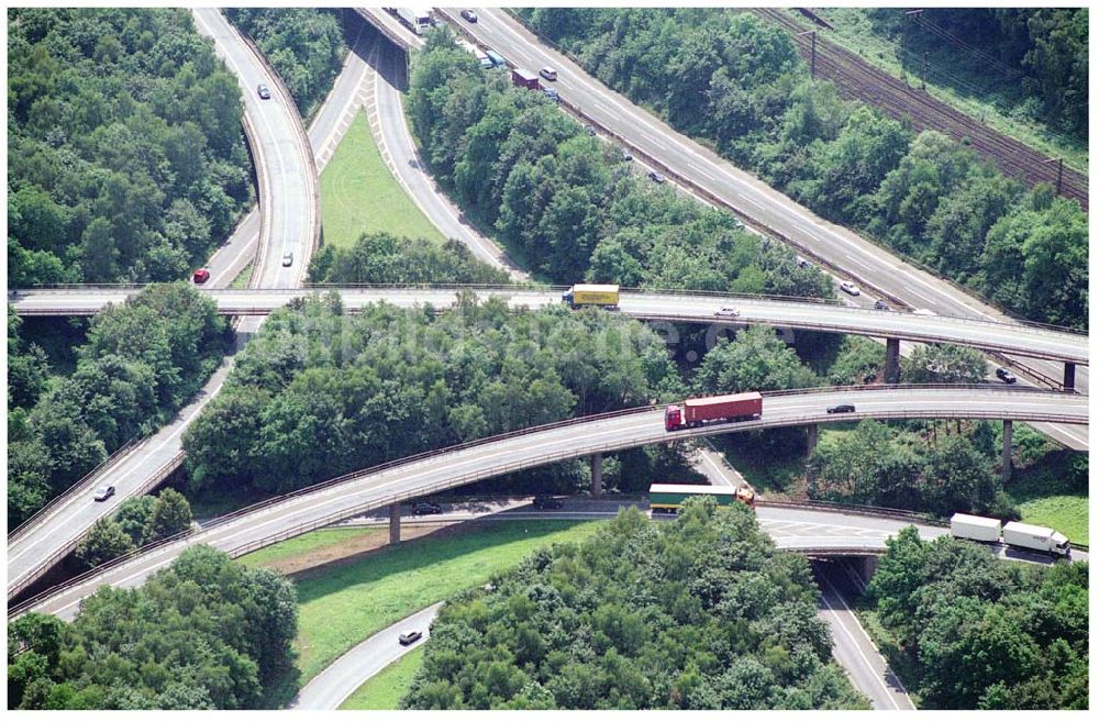 Luftbild Duisburg - Autobahnkreuz Duisberg-Kaiserberg