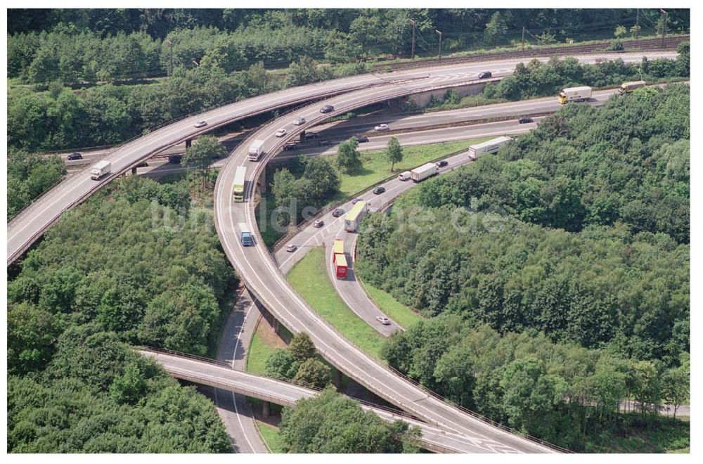 Luftaufnahme Duisburg - Autobahnkreuz Duisberg-Kaiserberg