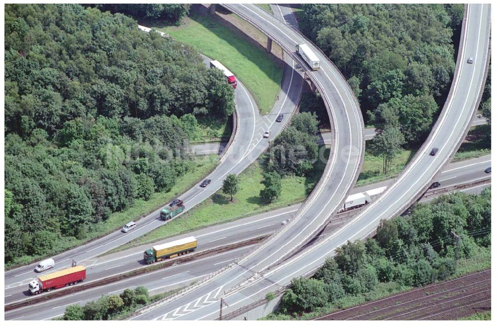 Luftbild Duisburg - Autobahnkreuz Duisberg-Kaiserberg