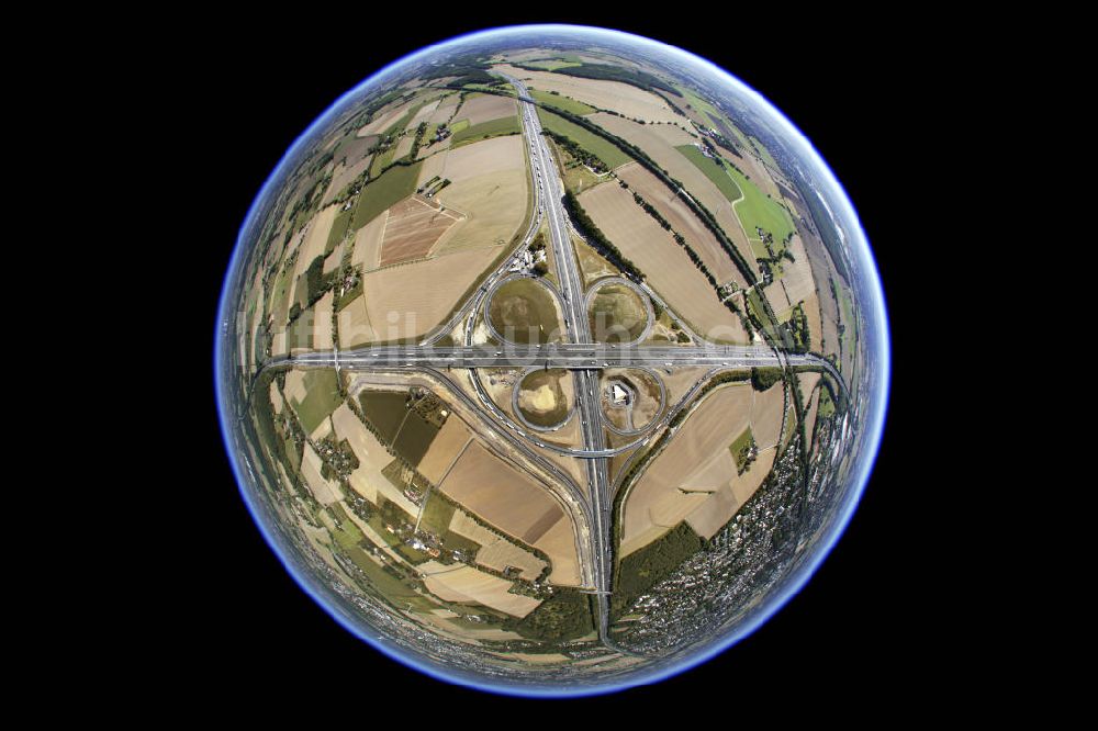 Luftbild Kamen - Autobahnkreuz Kamen