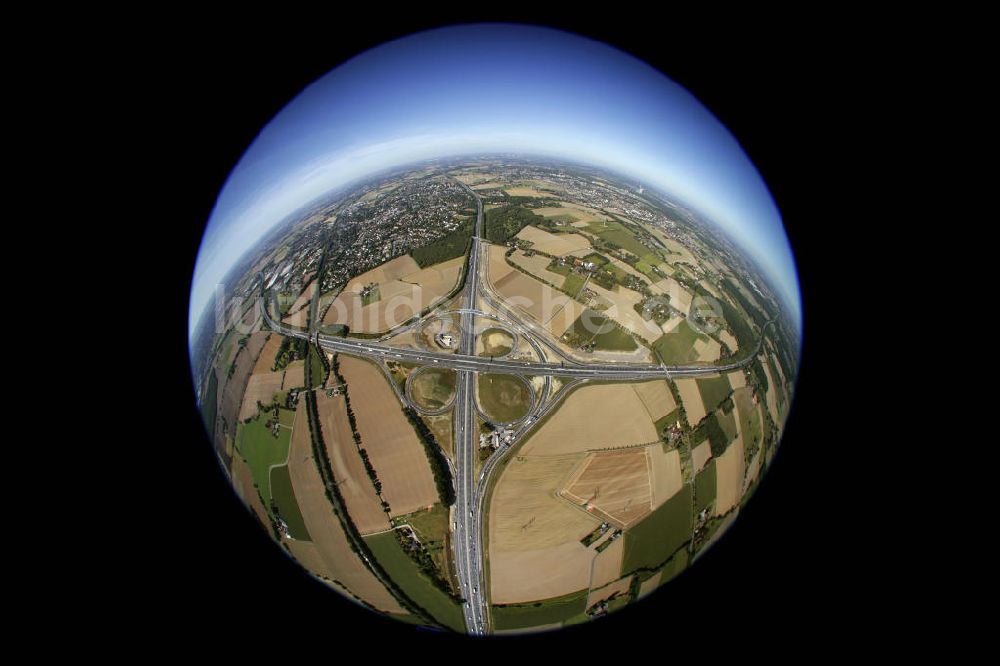 Luftaufnahme Kamen - Autobahnkreuz Kamen