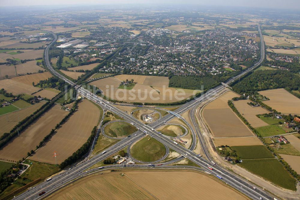 Kamen von oben - Autobahnkreuz Kamen