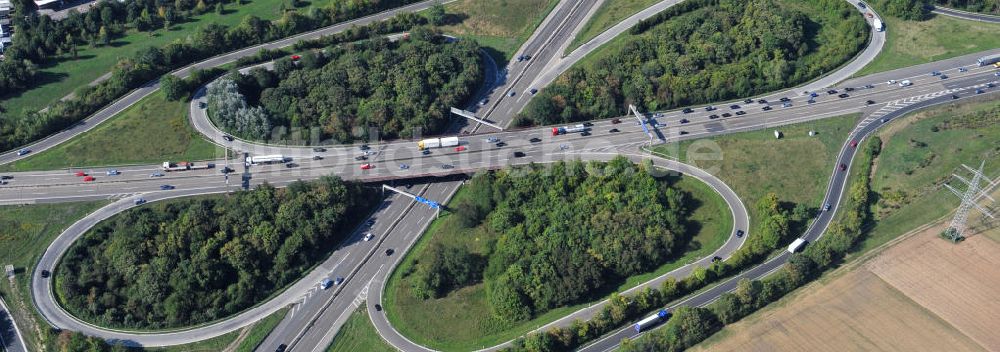 Luftbild Mainz - Autobahnkreuz Mainz-Süd