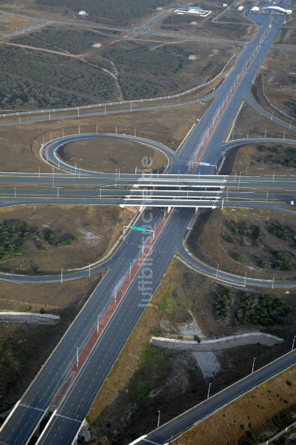 Luftaufnahme Port Elizabeth - Autobahnkreuz der Nationalstraße N2 in Port Elizabeth