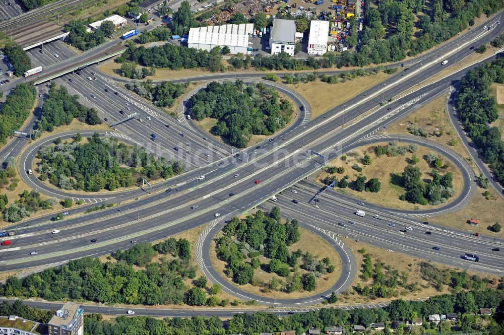 Luftaufnahme Berlin - Autobahnkreuz Schöneberg