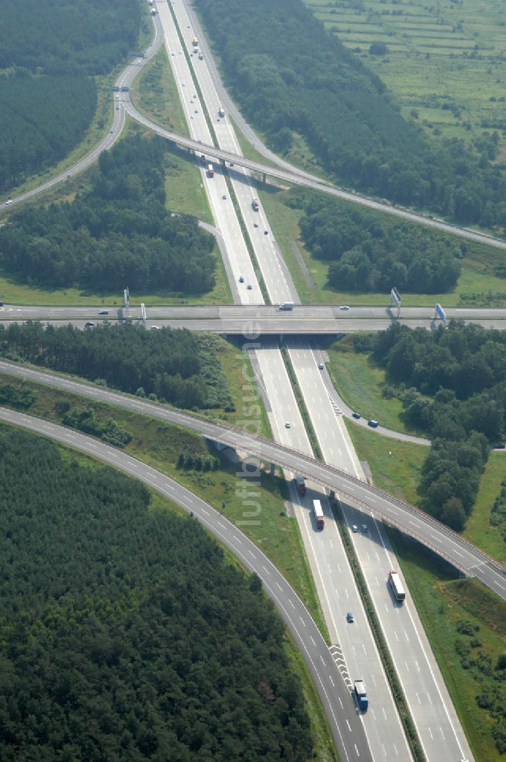 Luftaufnahme Schönefeld - Autobahnkreuz Schönefeld