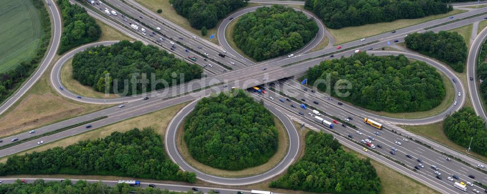 Luftbild Stuttgart - Autobahnkreuz Stuttgart