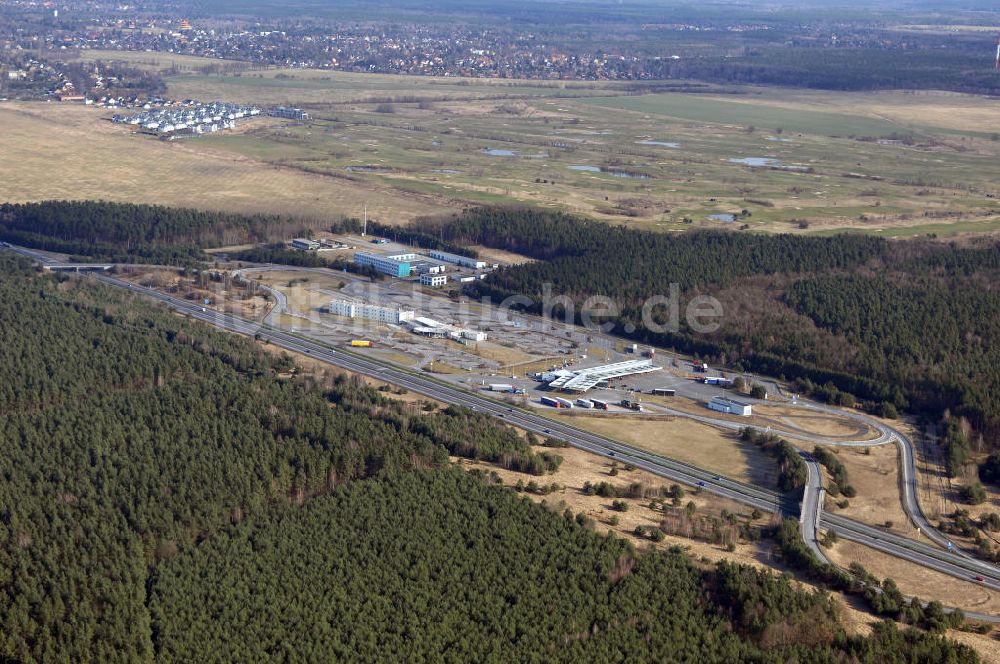 Luftbild Stolpe - Autobahnraststätte Stolpe