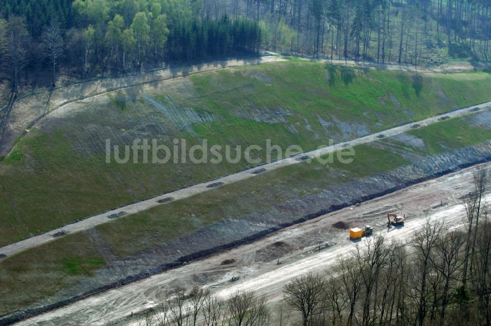 Luftbild Madelungen - Autobahnverlauf durch den Madelunger Forst