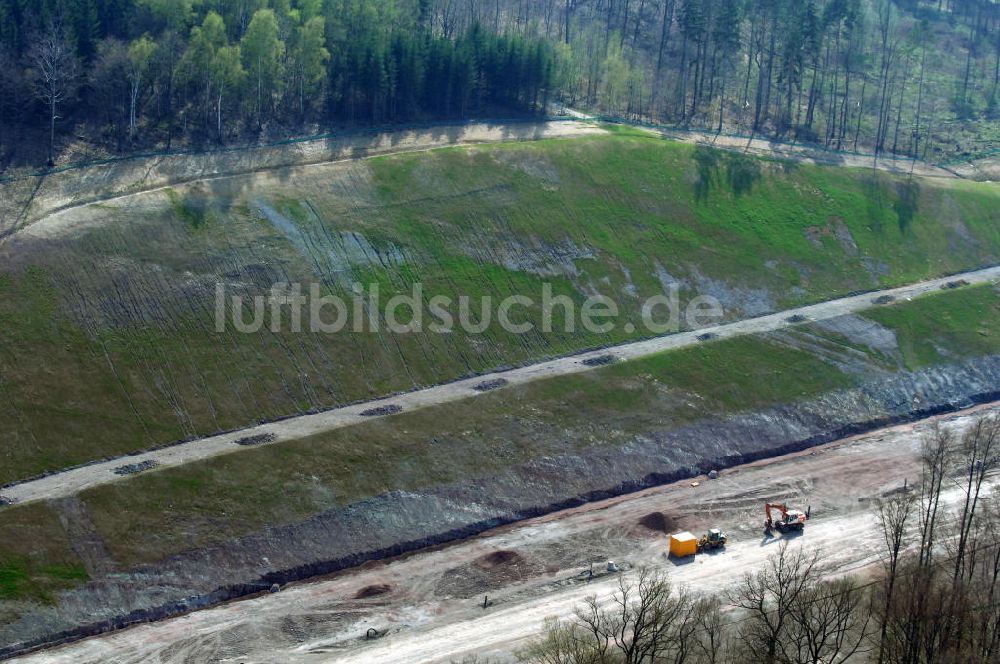 Luftaufnahme Madelungen - Autobahnverlauf durch den Madelunger Forst