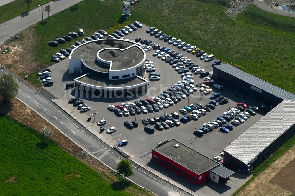 Luftbild Villingen-Schwenningen - Autohandels- Gebäude des Autohauses der Autogalerie Schwarzwald-Baar GmbH & CO. KG in Villingen-Schwenningen im Bundesland Baden-Württemberg, Deutschland