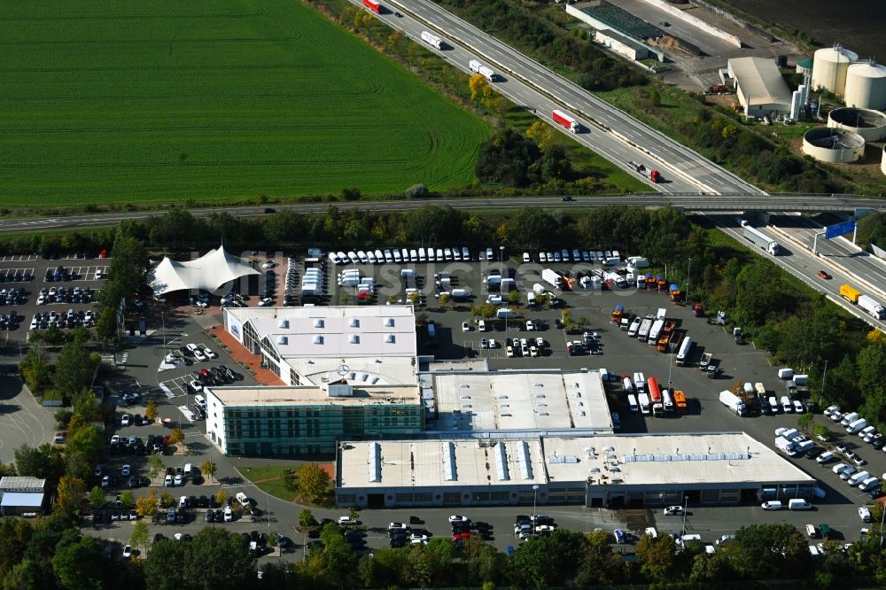 Magdeburg aus der Vogelperspektive: Autohandels- Gebäude Mercedes-Benz STERNAUTO - Magdeburg Am Großen Silberberg in Magdeburg im Bundesland Sachsen-Anhalt, Deutschland