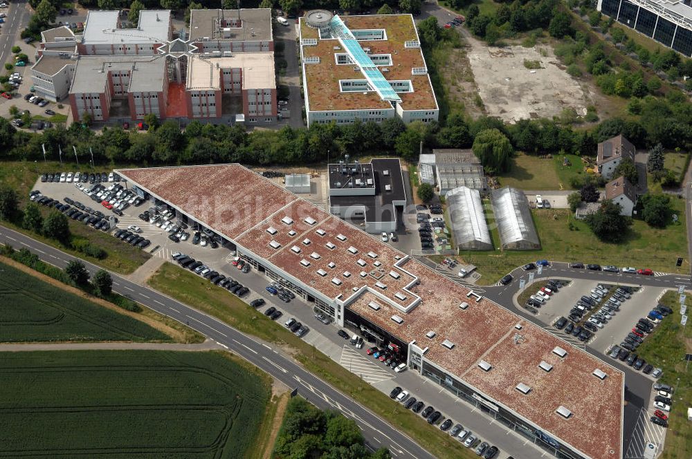 Bad Homburg von der Höhe von oben - Autohaus und Bürogebäude in Bad Homburg