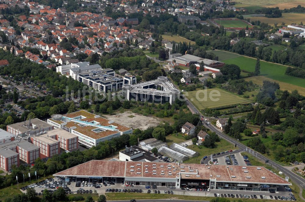 Luftbild Bad Homburg von der Höhe - Autohaus und Bürogebäude in Bad Homburg