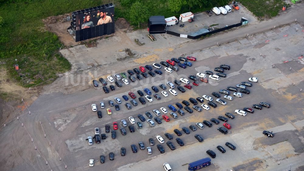 Bonn aus der Vogelperspektive: Autokino- Gelände im Ortsteil Dottendorf in Bonn im Bundesland Nordrhein-Westfalen, Deutschland